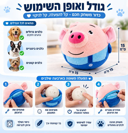 כדור  אינטרקטיבי  לחיות מחמד